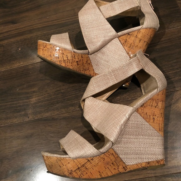 BCBGeneration Tan Wedges - Picture 7 of 7